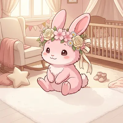 Baby Girl Shower Bunny Pink preview