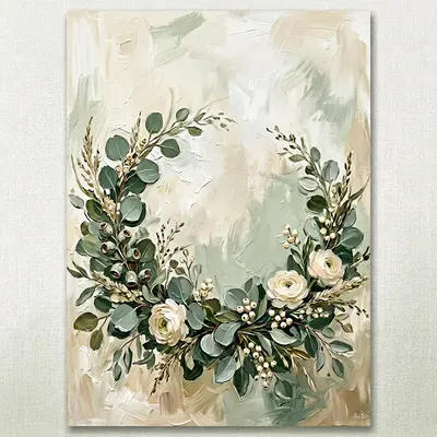 Baby Shower Gender Neutral Greenery preview