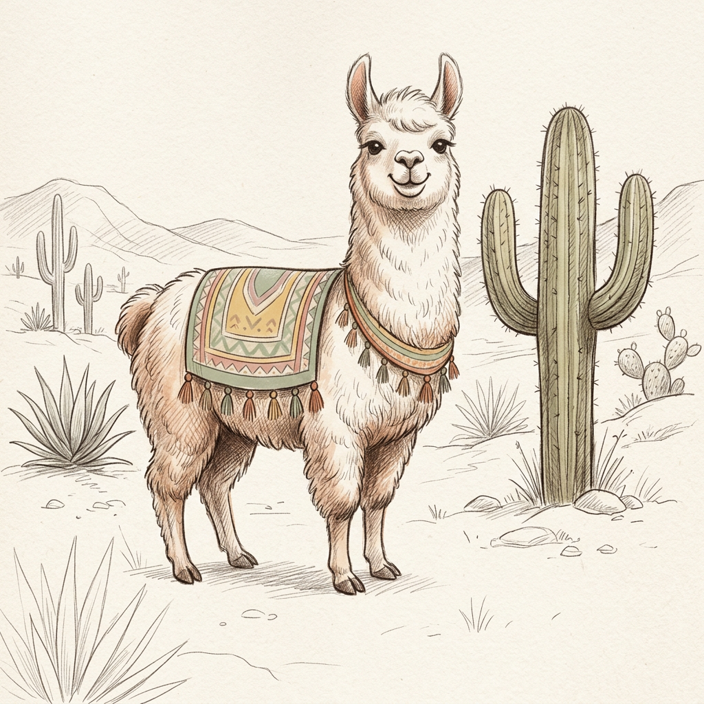 Baby Shower Gender Neutral Llama preview