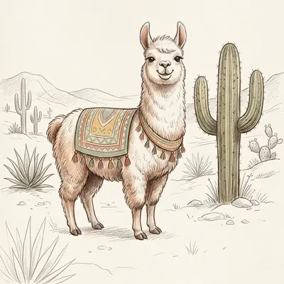 Baby Shower Gender Neutral Llama preview
