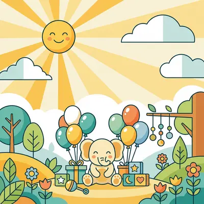 Baby Shower Gender Neutral Sunshine preview