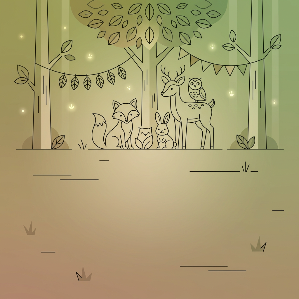 Baby Shower Gender Neutral Woodland preview