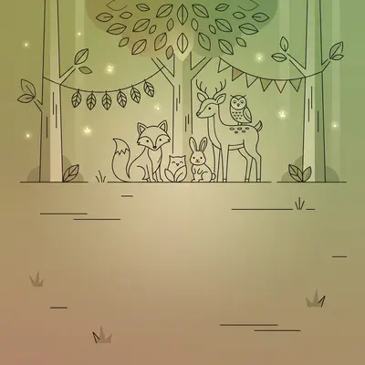 Baby Shower Gender Neutral Woodland preview