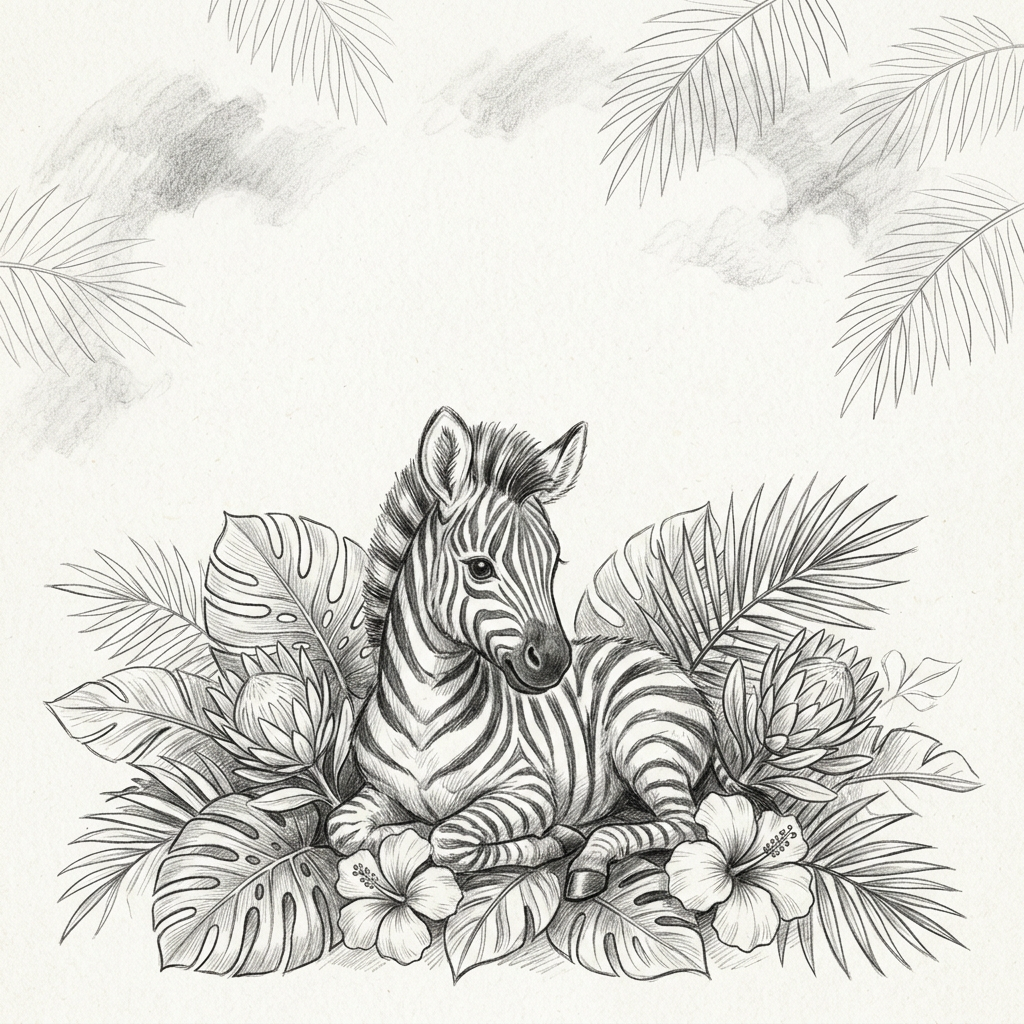 Baby Shower Safari Zebra preview