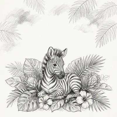 Baby Shower Safari Zebra preview