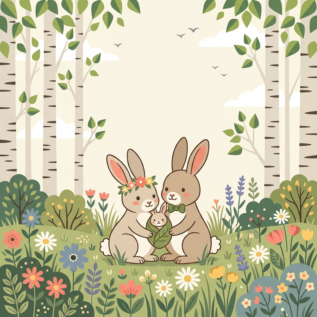 Baby Shower Woodland Bunny preview