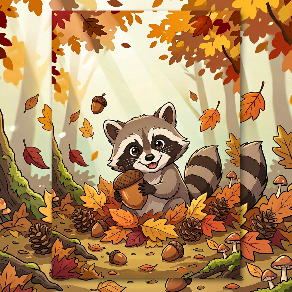 Baby Shower Woodland Raccoon preview