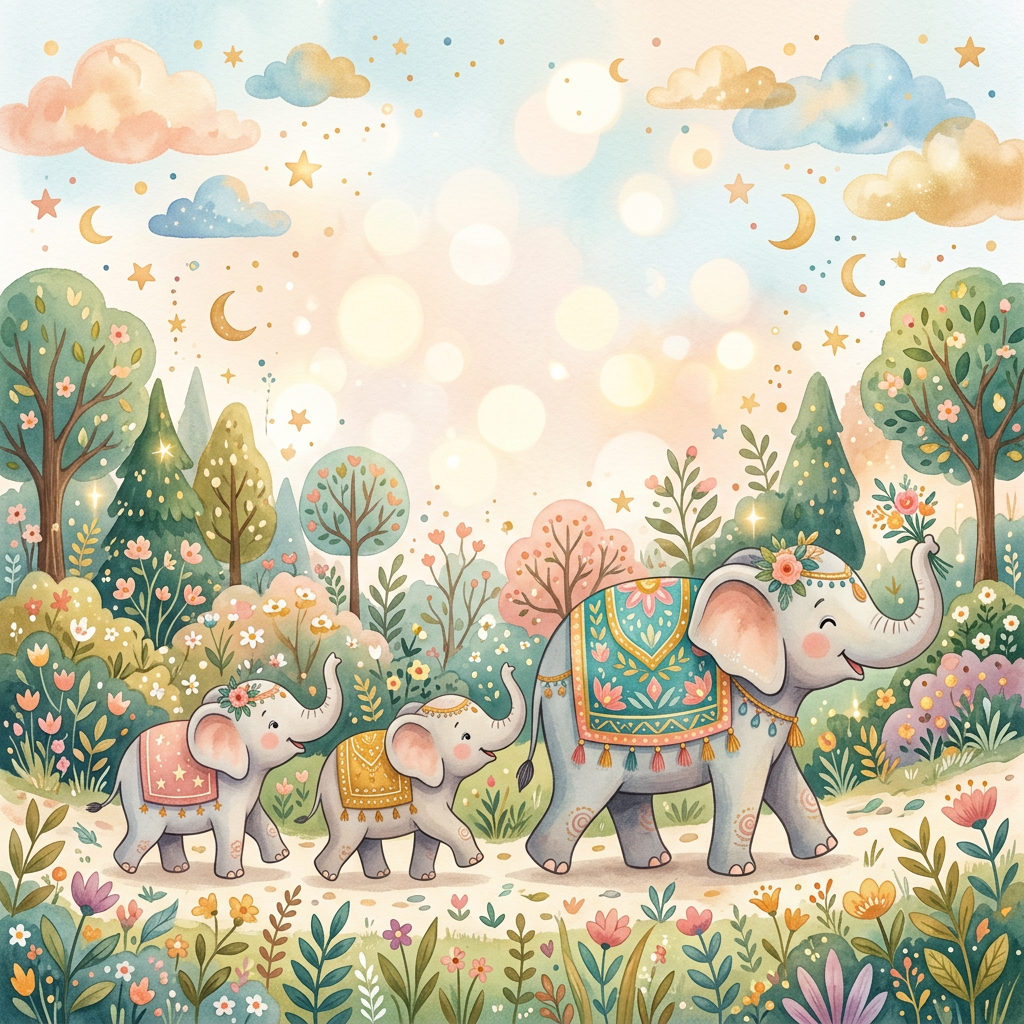 Baby Shower Animals Elephant Parade preview