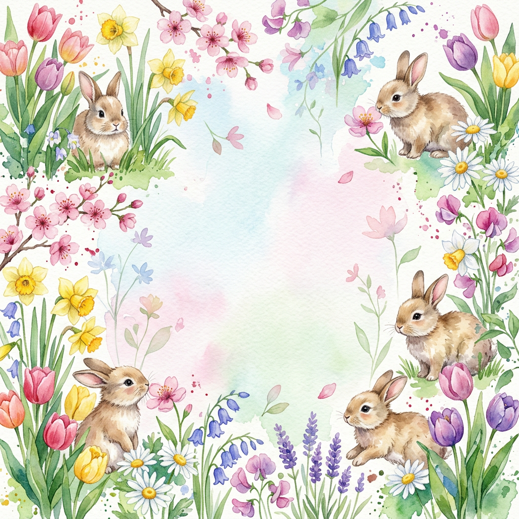 Baby Shower Animals Bunny Garden preview