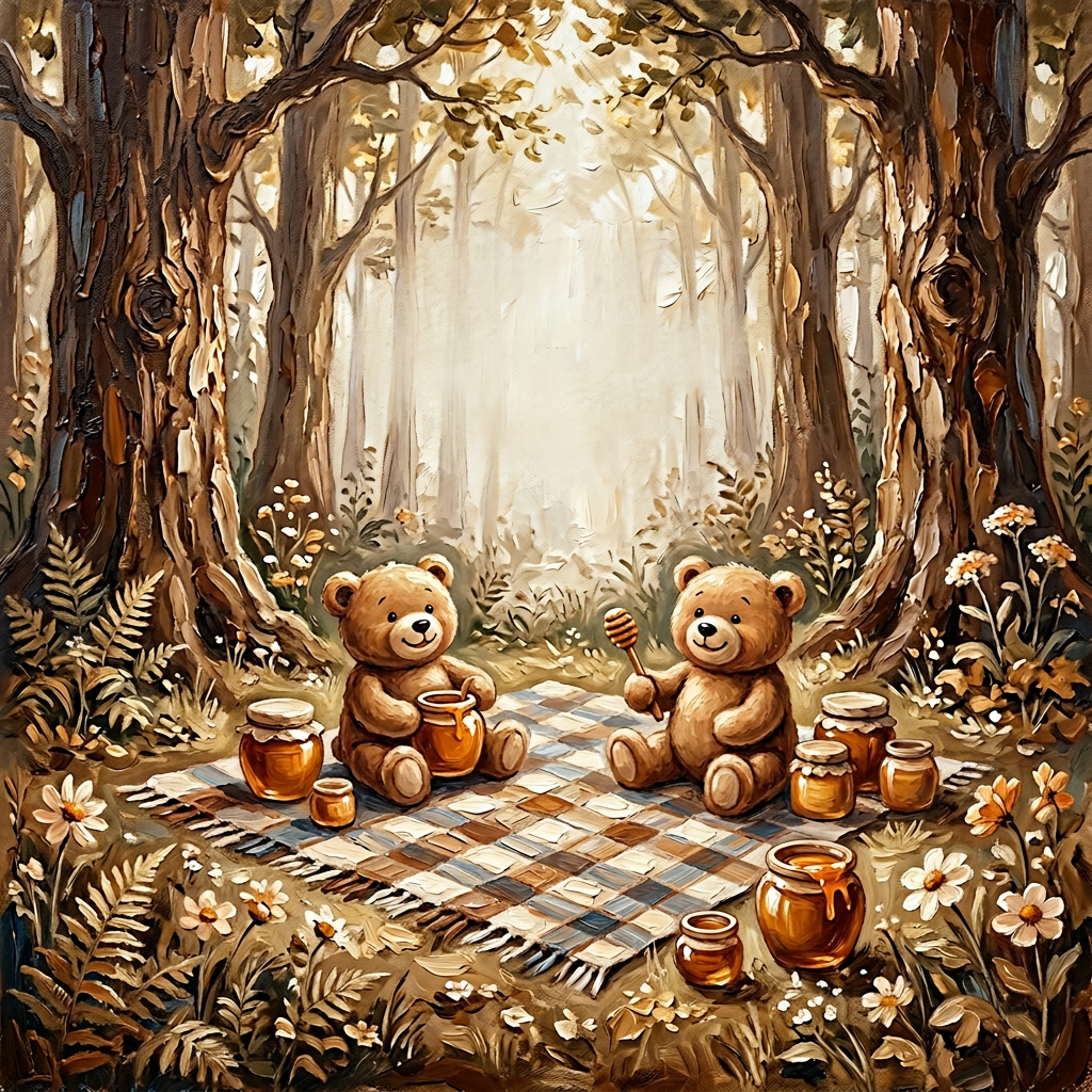 Baby Shower Animals Bear Picnic preview