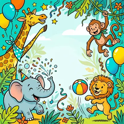 Baby Shower Animals Zoo Friends preview