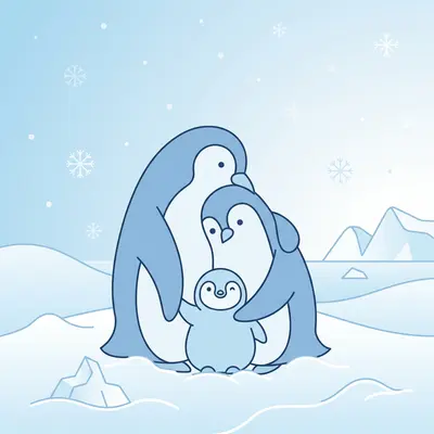 Baby Shower Animals Penguin preview