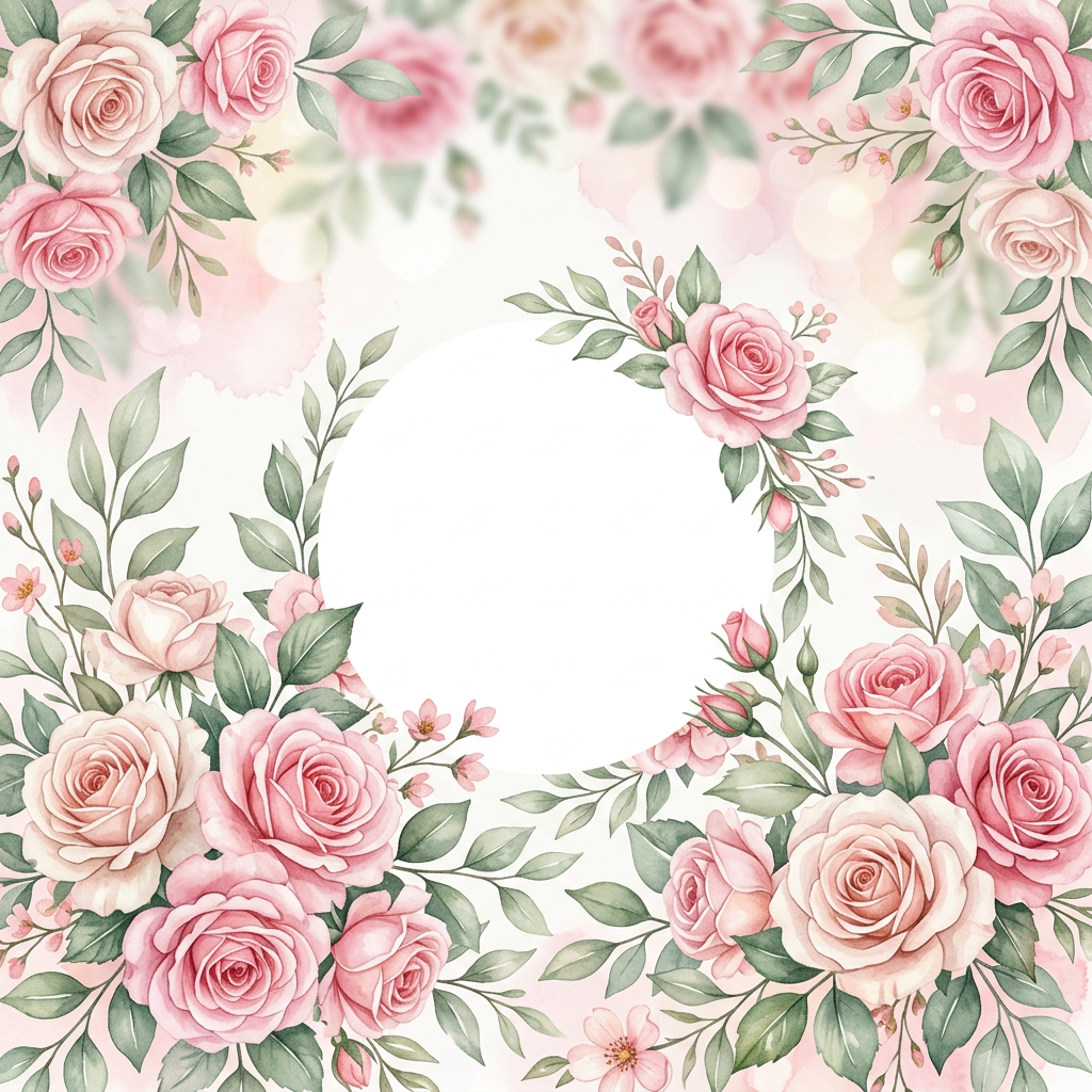 Baby Shower Floral Watercolor Roses preview
