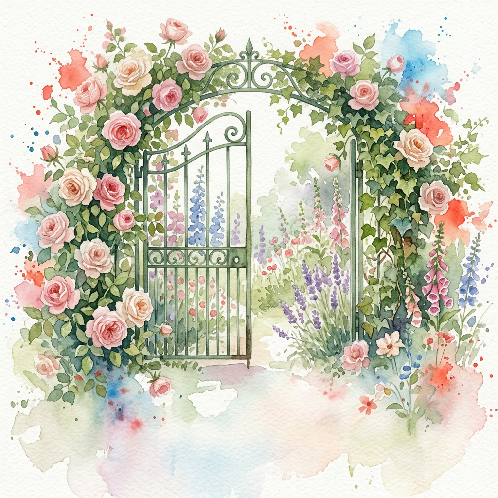 Baby Shower Floral Garden Gate preview