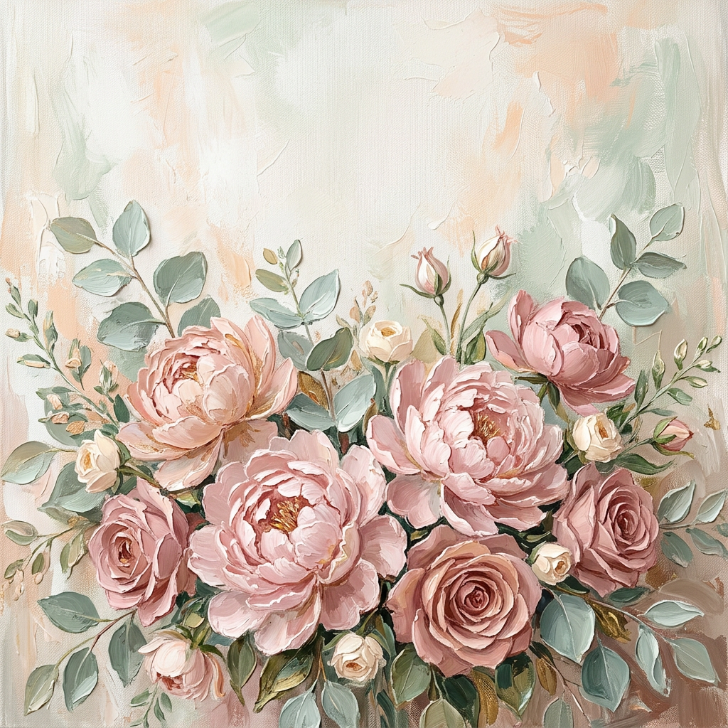 Baby Shower Floral Peony Blush preview