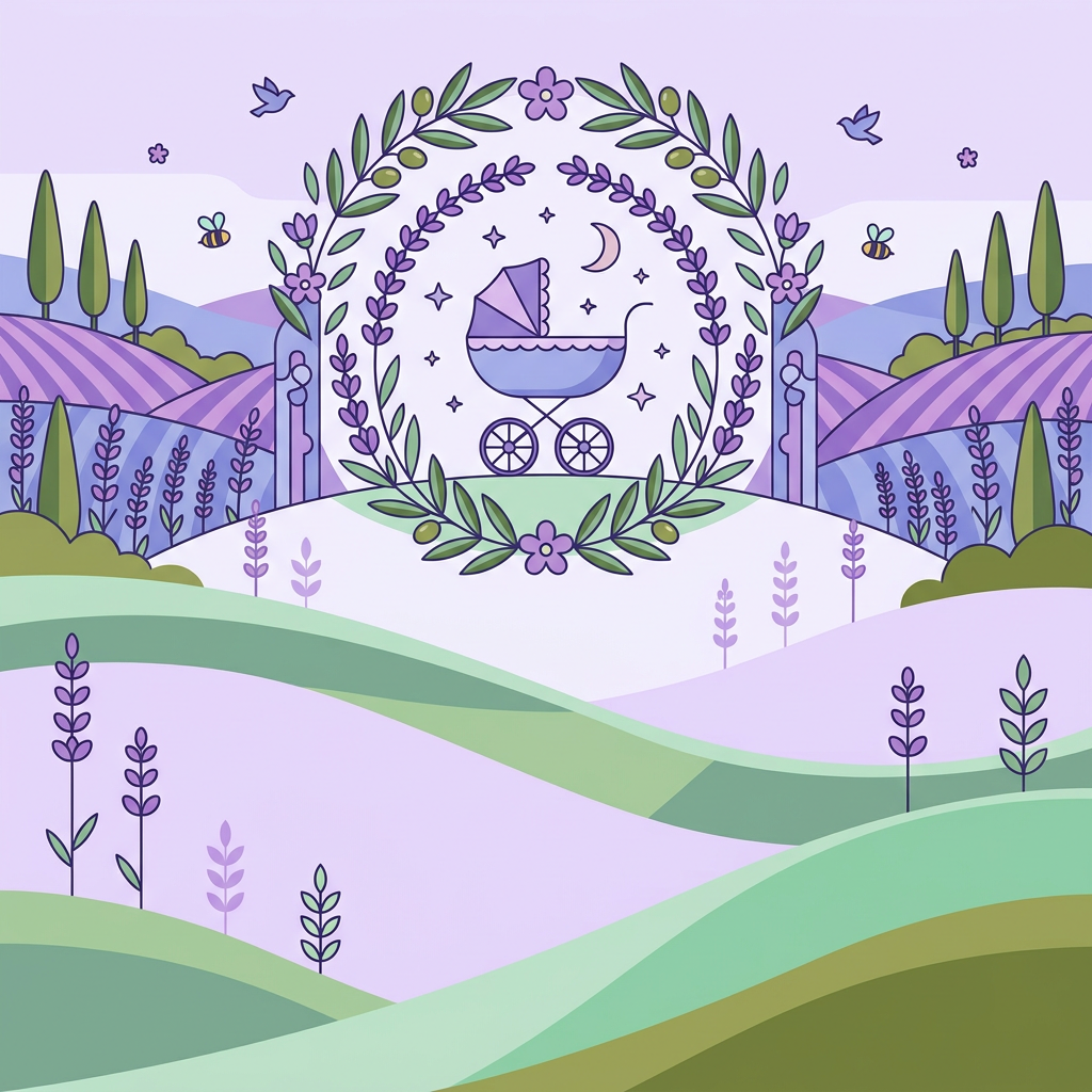 Baby Shower Floral Lavender preview