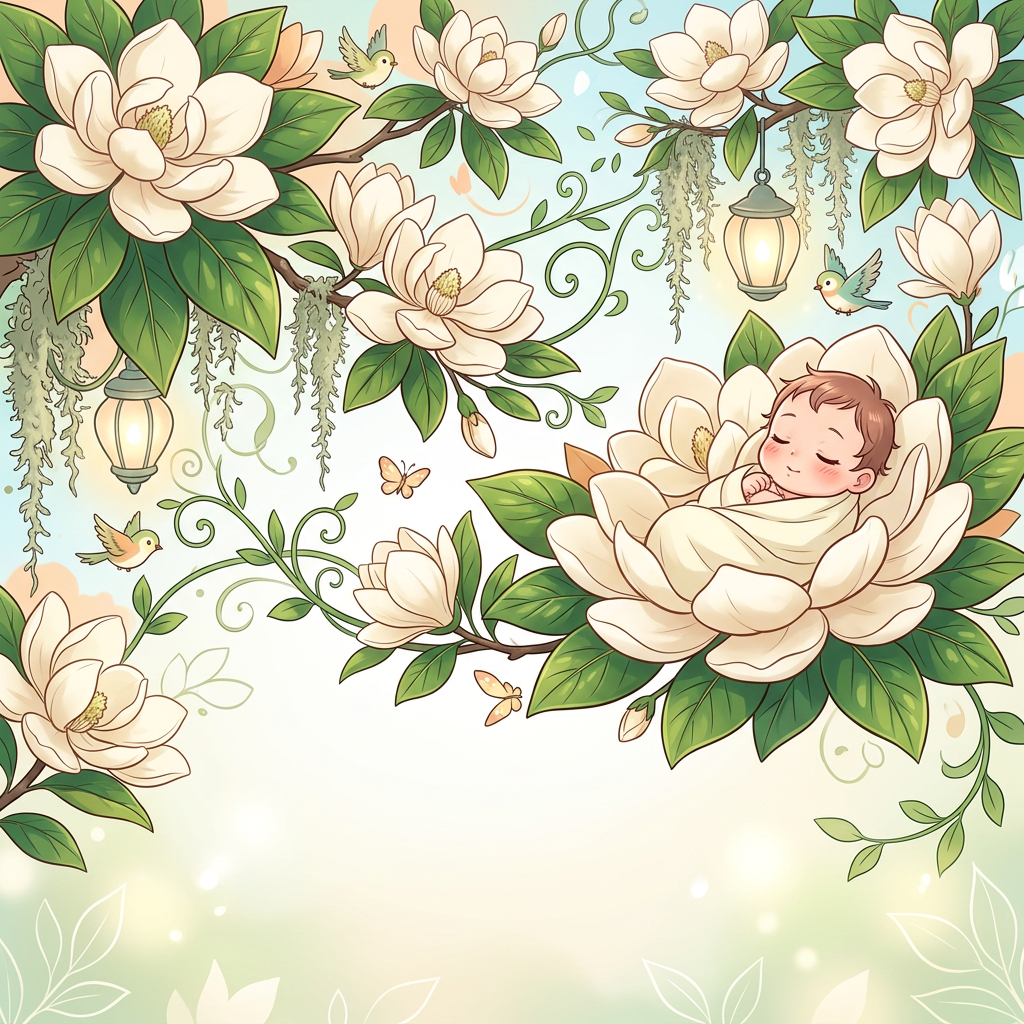 Baby Shower Floral Magnolia preview