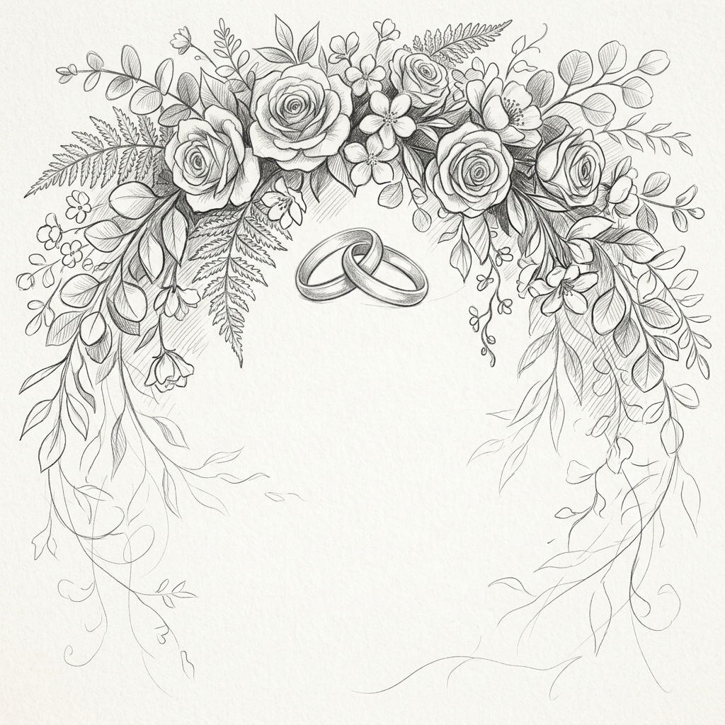 Modern Wedding Arch Typography preview