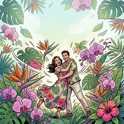 Floral Wedding Tropical preview