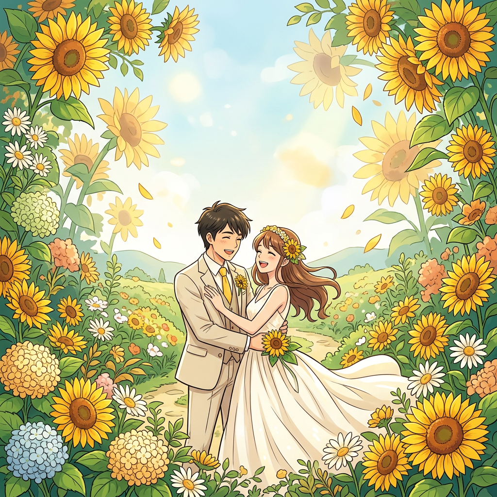 Floral Wedding Sunflower preview