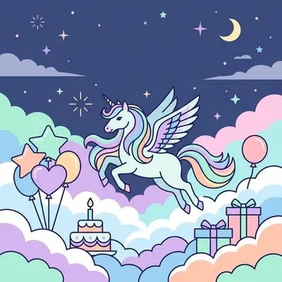 Unicorn Party Pegasus preview