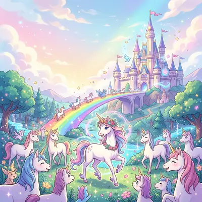 Unicorn Party Castle preview