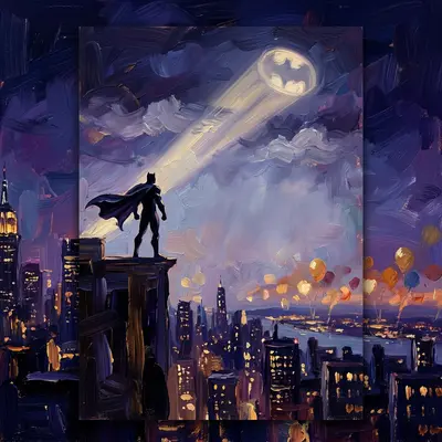 Superhero Party City Skyline preview