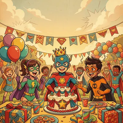 Superhero Party Retro preview