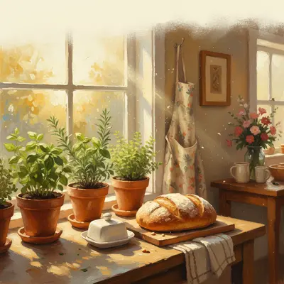 Kitchen Window Herbs preview