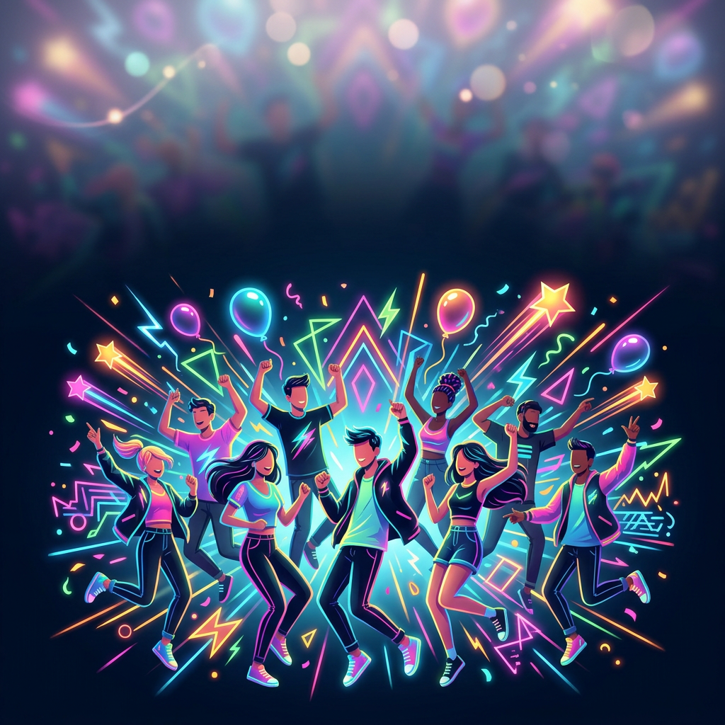 Teen Party Neon Glow preview