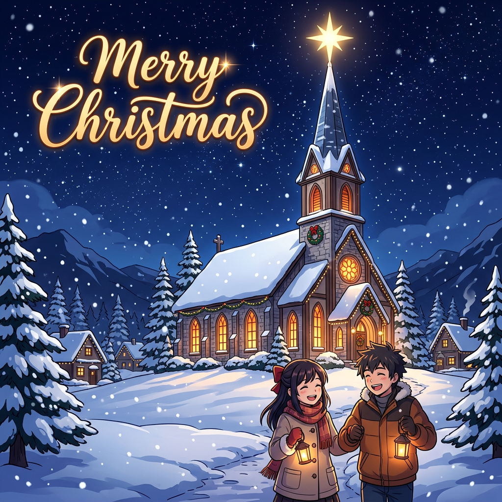 Religious Christmas Church Snow preview