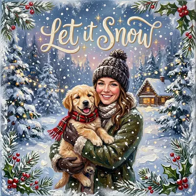 Photo Christmas Snowfall Overlay preview