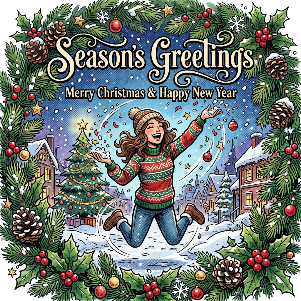 Photo Christmas Wreath Border preview