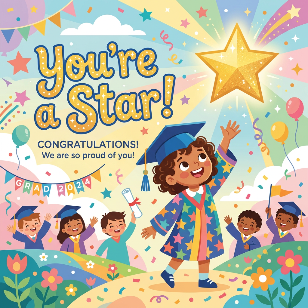 Preschool Graduation Stars preview