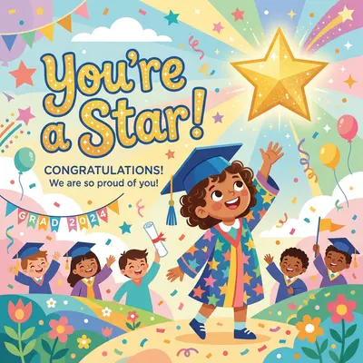 Preschool Graduation Stars preview