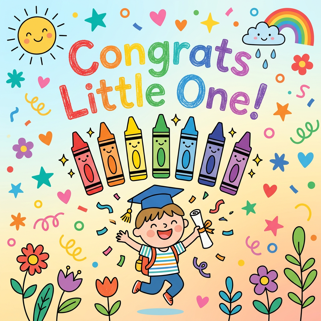 Preschool Graduation Crayons preview