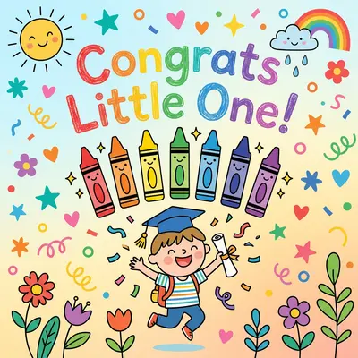 Preschool Graduation Crayons preview