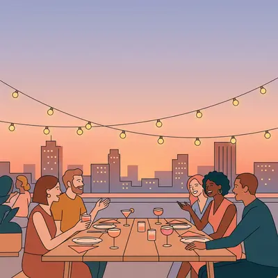 Summer Dinner Party Rooftop preview