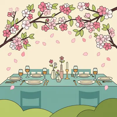 Spring Dinner Party Cherry Blossom preview