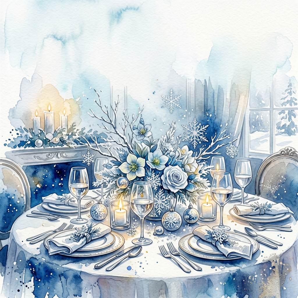 Winter Dinner Party Snowflake preview