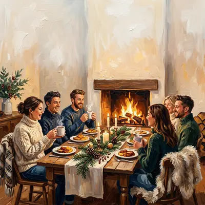 Winter Dinner Party Fireside preview