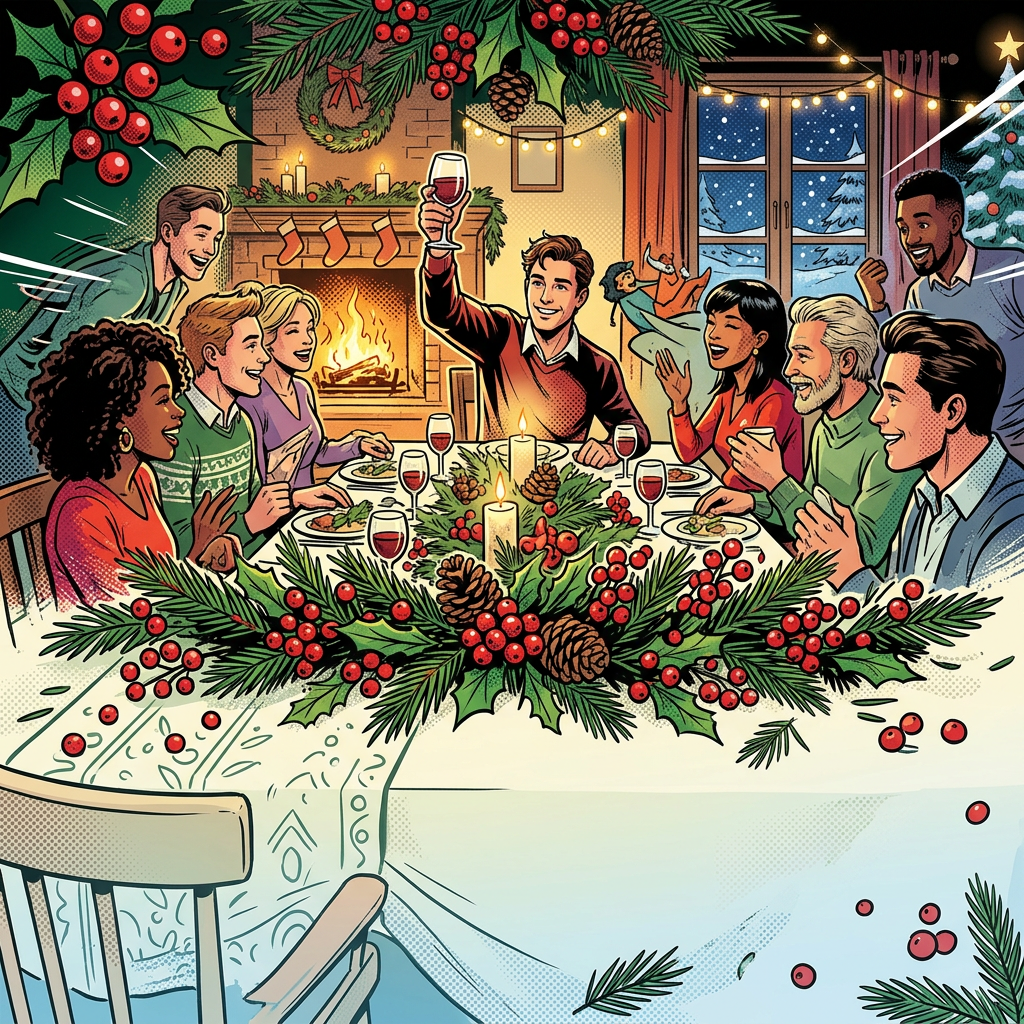 Winter Dinner Party Evergreen preview