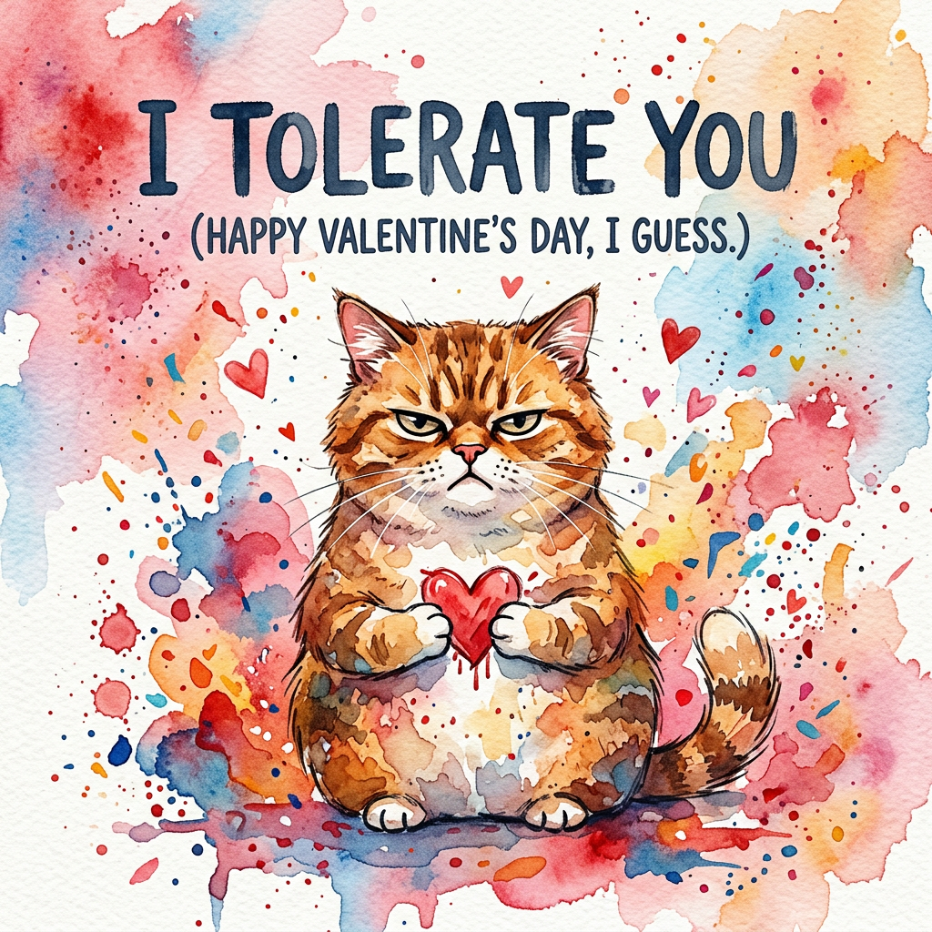 Funny Valentine Cat Love preview