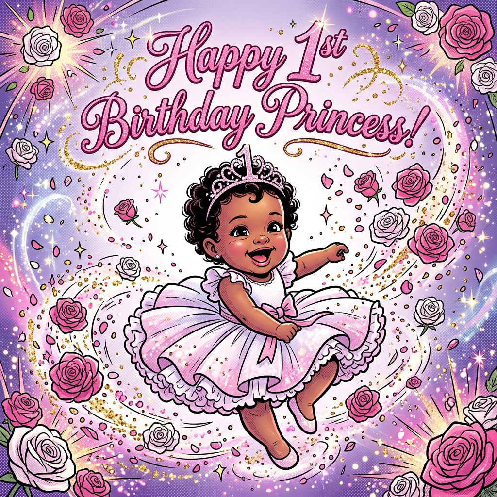 1st Birthday Princess Tiara preview