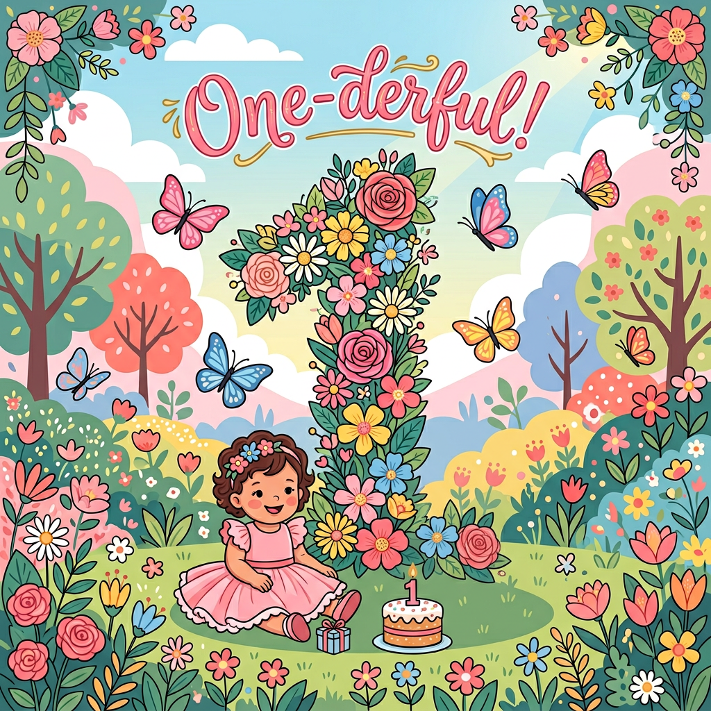 1st Birthday Butterfly Garden preview