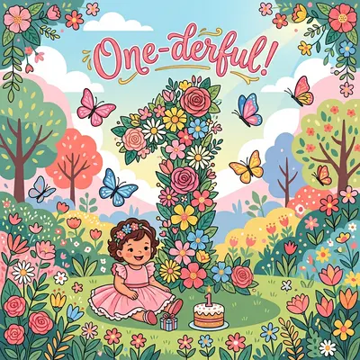 1st Birthday Butterfly Garden preview