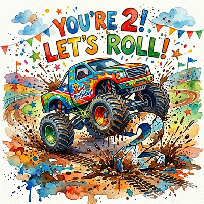 2nd Birthday Monster Trucks preview