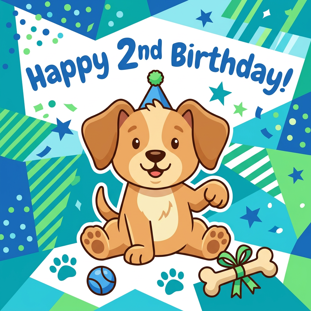 2nd Birthday Puppy Dog Boy preview