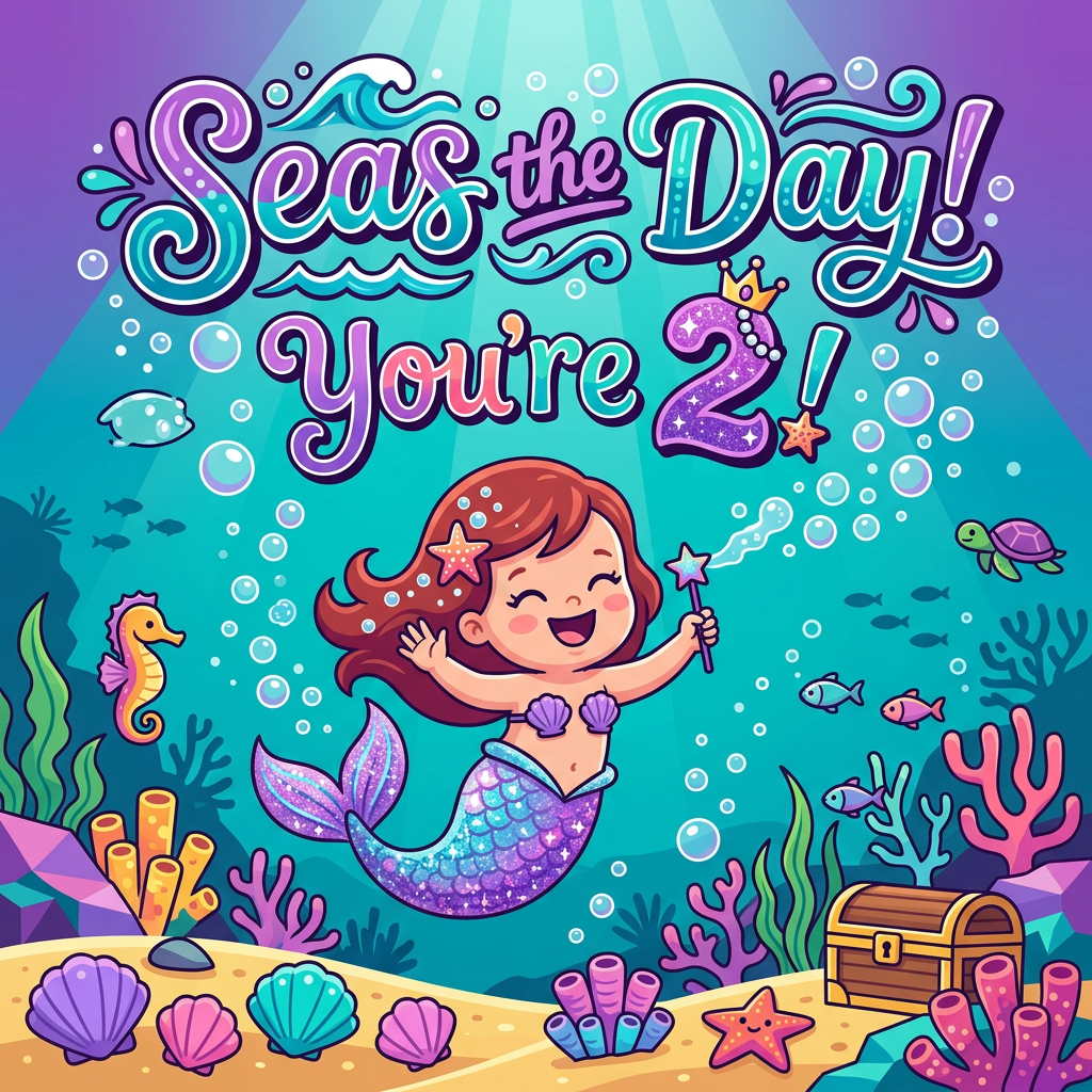 2nd Birthday Mermaid preview