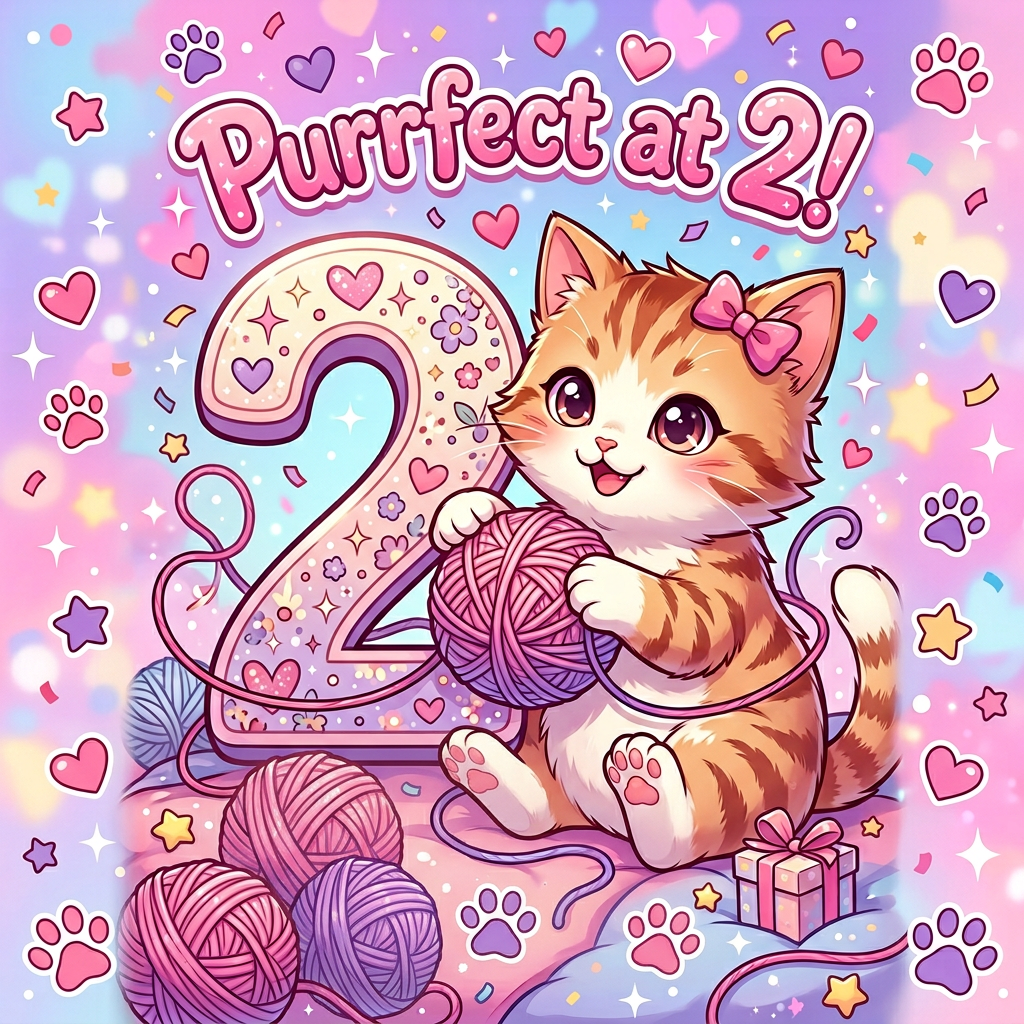 2nd Birthday Kitty Cat Girl preview